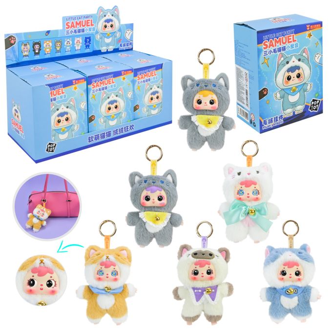 Герої POP TOY арт. MR5007 (96шт) Samuel "Пухнасті дзвіночки" 7видів, р-р кор. Іграшки-19*8*13см, 6шт у дисплей боксі 40*17*33см