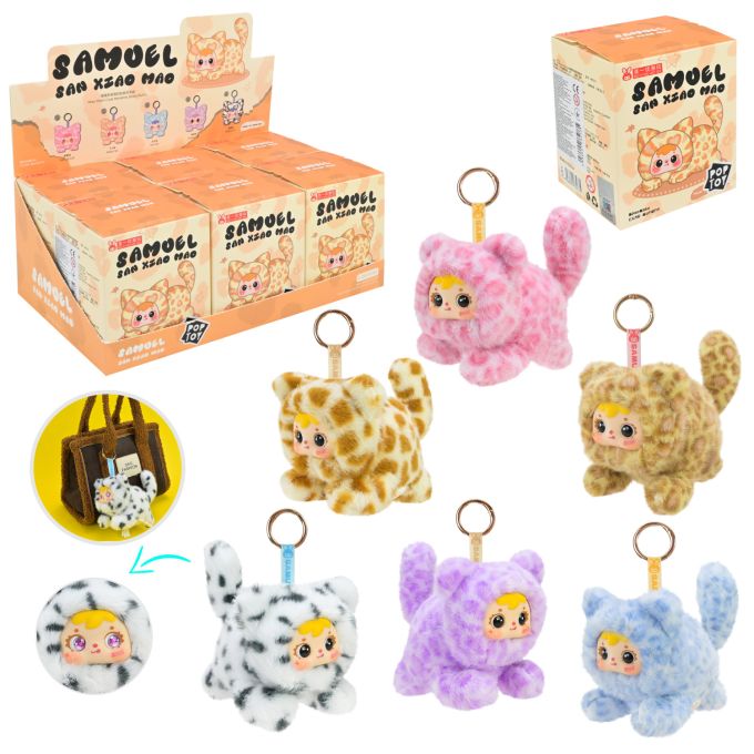 Герої POP TOY арт. MR5019 (120шт) Samuel "Мяу-милі кошеня" 7видів, р-р кор. іграшки-12*10*9см, 6шт у дисплей боксі 31*18,5*28см