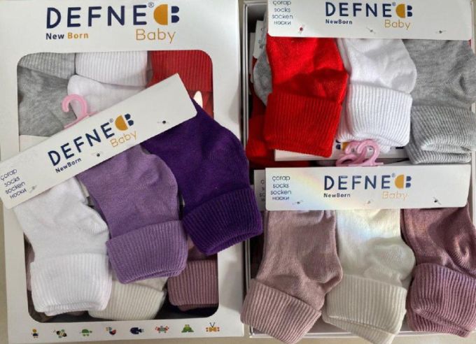 Шкарпетки NB DEFNE BABY  (ціна за 3шт)