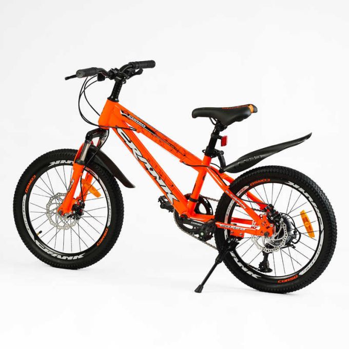 Дитячий спортивний велосипед 20’’ Corso «CRANK» CR-20303 (1) сталева рама, обладнання LTWOO-A2, 7 швидкостей, зібран на 75