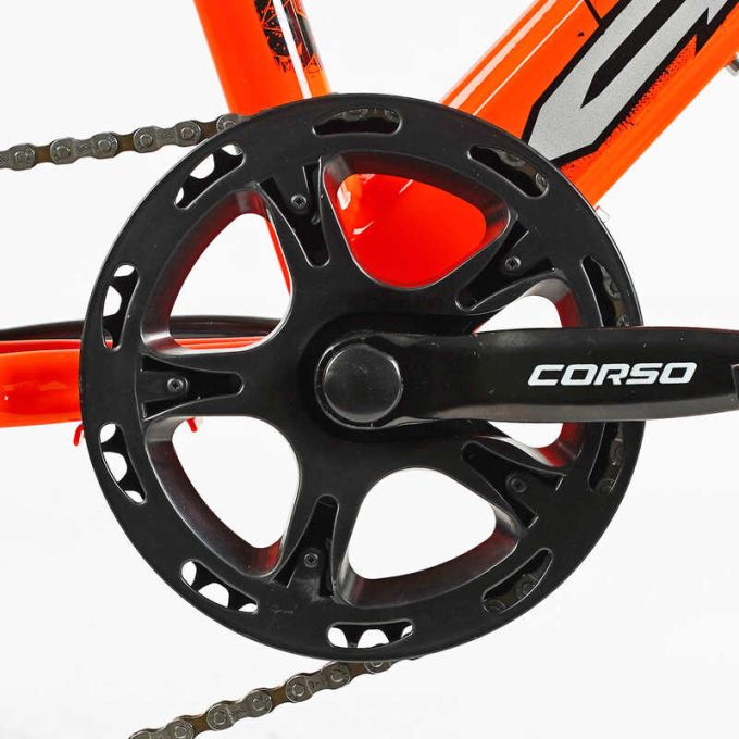 Дитячий спортивний велосипед 20’’ Corso «CRANK» CR-20303 (1) сталева рама, обладнання LTWOO-A2, 7 швидкостей, зібран на 75