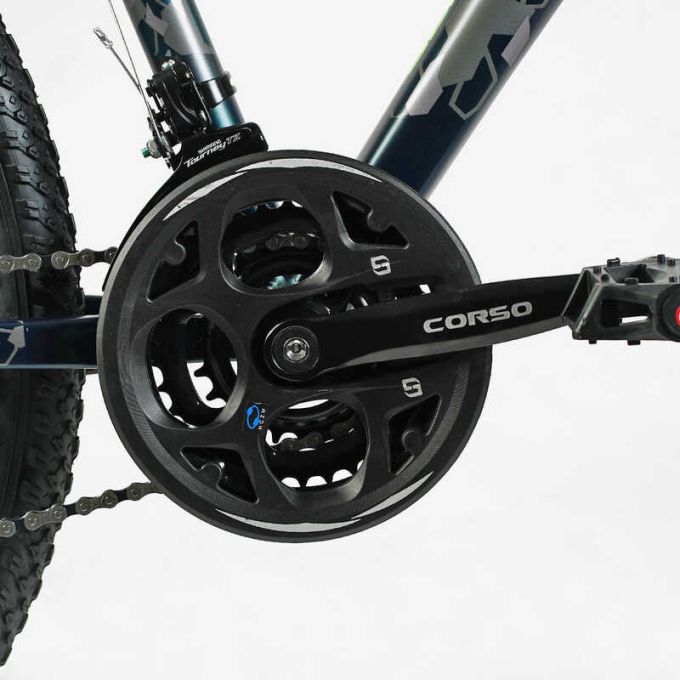 Велосипед Спортивний CORSO «HEADWAY» 26" дюймів HW-26088 (1) рама алюмінієва 15``, обладнання Shimano 21 швидкість, зібраний на 75