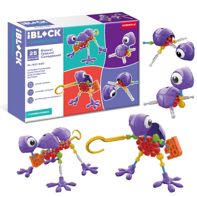 Конструктор IBLOCK PL-921-320 25дет., короб.20*6,5*15см