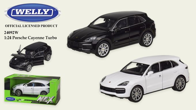 Машина мет. WELLY арт. 24092W 1:24 PORSCHE CAYENNE TURBO,відкр.двері,капот,2 кольори, короб.