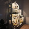Ляльковий будиночок NestWood Великий особняк Еко із освітленням та меблями вітальня (kdl003eO)