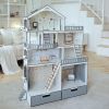 Ляльковий будиночок NestWood Великий особняк Еко із освітленням та меблями вітальня (kdl003eO)