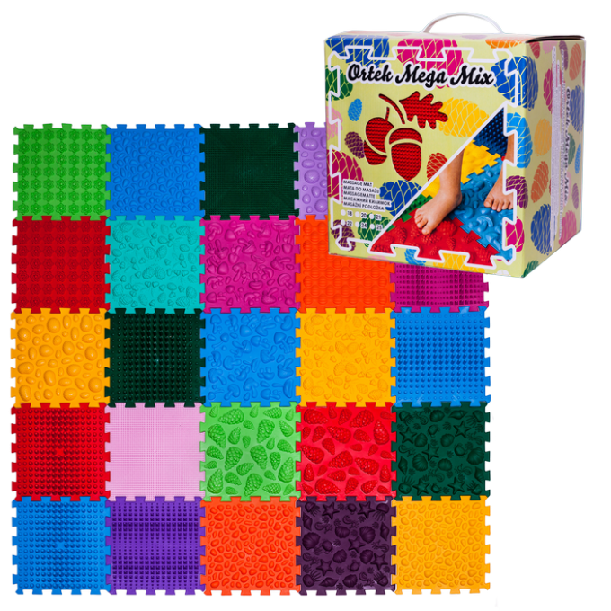 Килимок масажний "Мега Мікс" 25 елементів 27x28 см