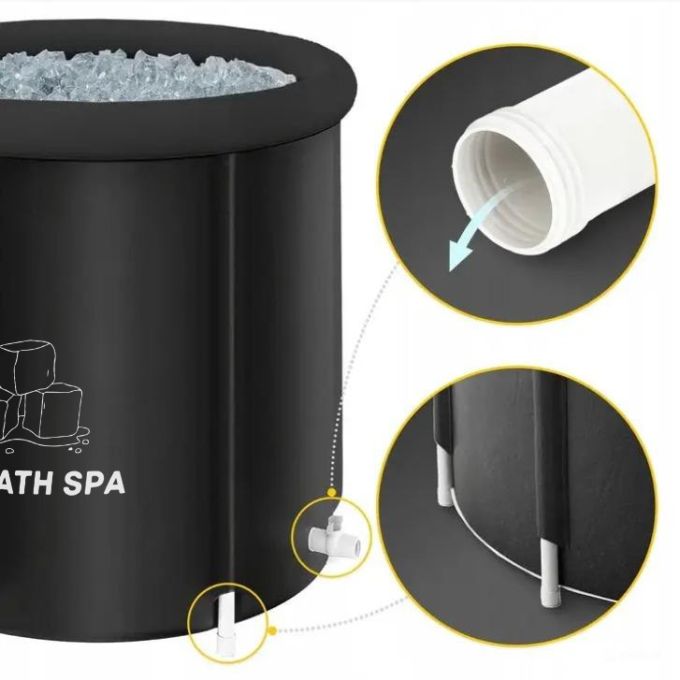 Круглий каркасний басейн "Ice Bath Spa" для крижаної ванни 80 х 80 см