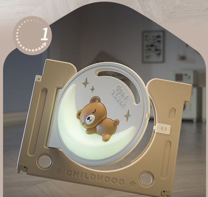 Дитячий манеж з килимком 5в1 Terrio “Sleepy M” 150х180 см
