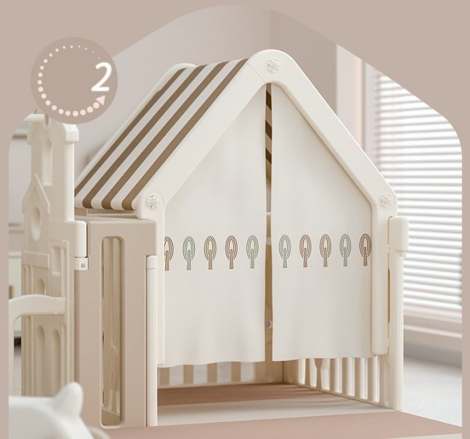Дитячий манеж з килимком 5в1 Terrio “Sleepy M” 150х180 см