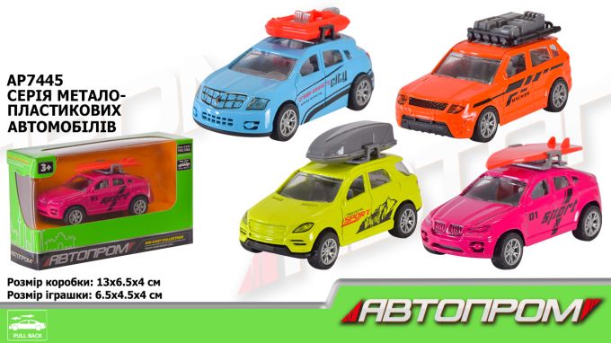Машина мет. АВТОПРОМ арт. AP7445 (96шт/2)  короб. 13*4*11см