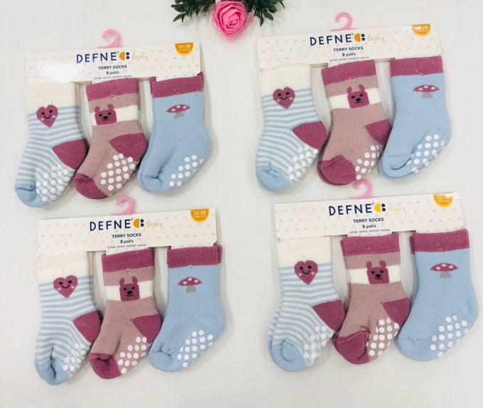 Махрові шкарпетки DEFNE  Baby 18-24м K013-23 ціна за 1 пару