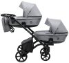 Коляска 2 в 1 для двійні Bair Kiwi DUO Soft BKP-218 сірий