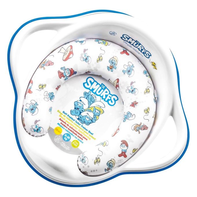 Накладка на унітаз м'яка Maltex The Smurfs Padded toilet trainer seat 1414_37 white (білий)