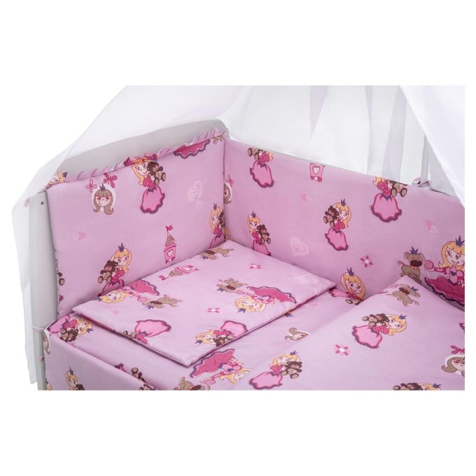 Дитяча постіль Babyroom Gold RG-08 рожевий (принцеса з собачкою)