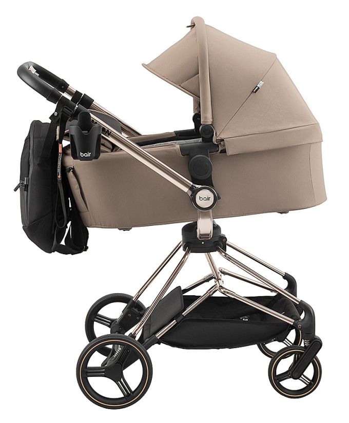 Коляска 2 в 1 Bair Moon Gold Edition MG-03 капучіно