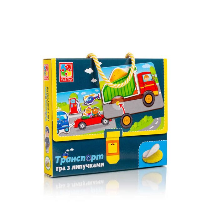гр Гра настільна "Транспорт" з липучками VT 1302-28 /укр/  "Vladi Toys"
