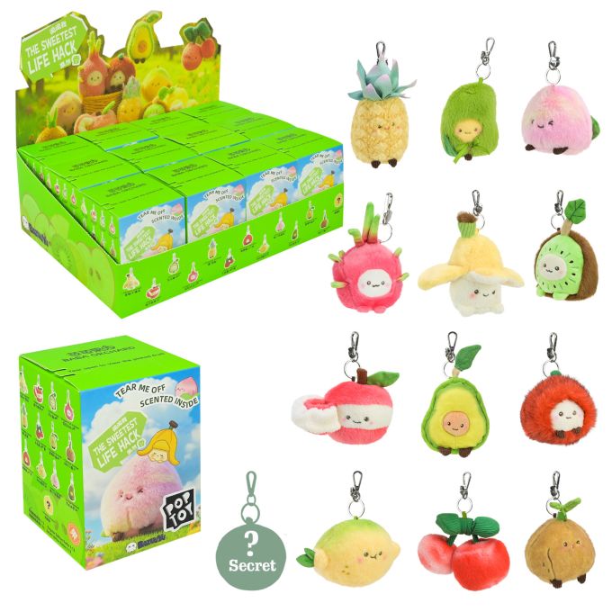 M'яка іграшка-сюрприз POP TOY арт. SG2503 (72шт) Ароматні фрукти 12 видів+1 секрет 12шт дисплей бокс  31х21х11 см