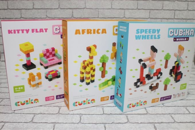 Дерев'яний конструктор Cubika World "Швидкі колеса"
