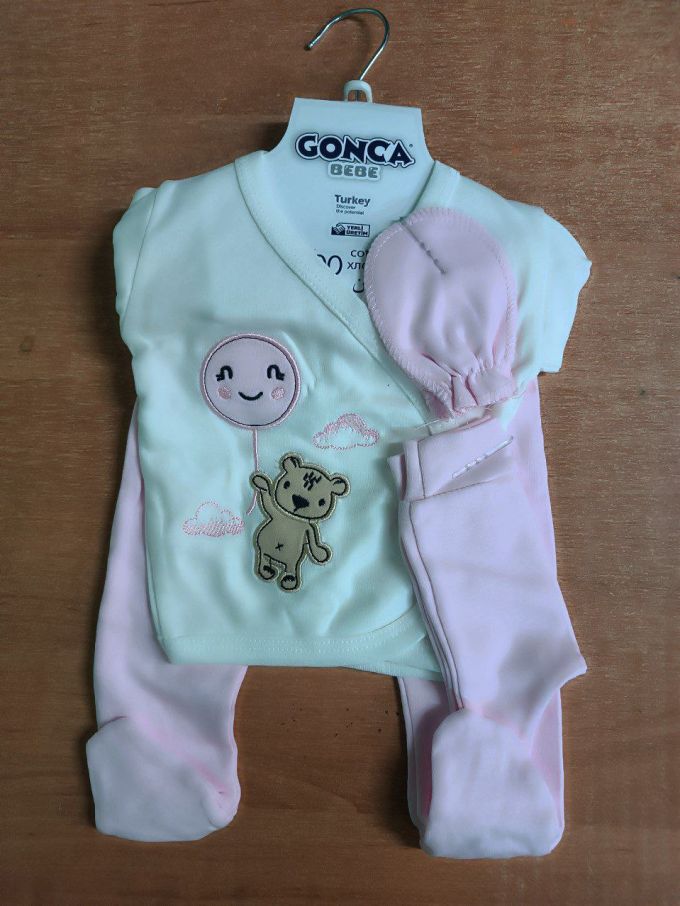 Костюмчик на новонарождених 5 GONGA (повз,кофт,царап,слюн,шапоч)