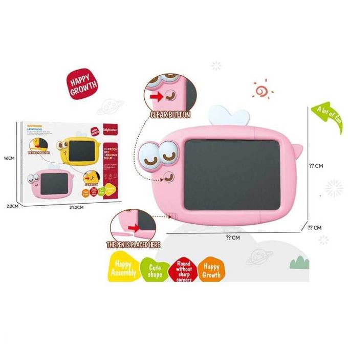 Дошка для малювання 99-25 P  розмір: 21.5х15.5 см, LCD екран, кольоровий малюнок, стилус, кнопка