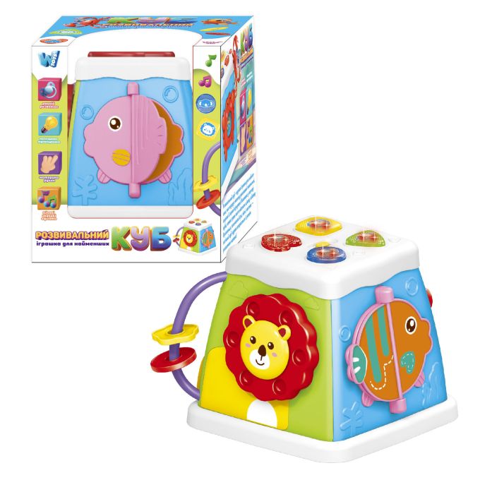 Музичний мультибокс 38955 (72/2) "WToys", УКРАЇНСЬКЕ ОЗВУЧУВАННЯ, пісні, казки, назви тварин, історі