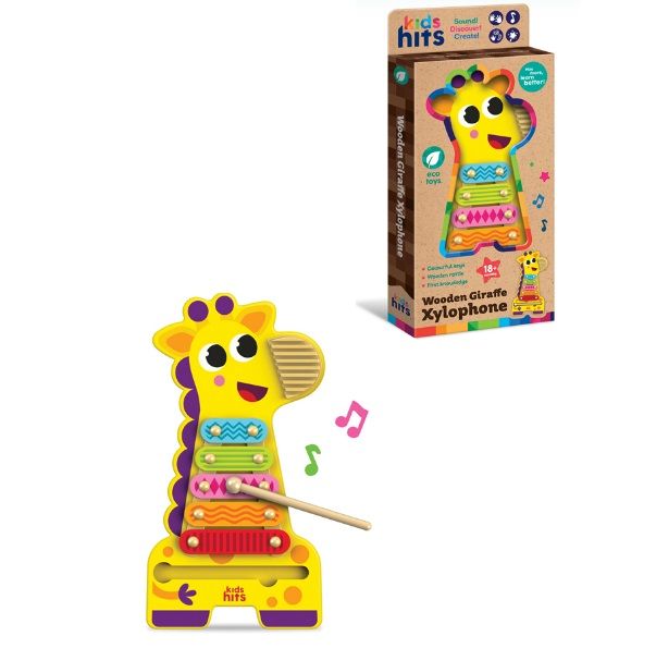 Дерев'яна іграшка Kids hits арт. KH20/020 (14шт) жирафа дерев. ксилофон кор. 16,1*35*3,4 см