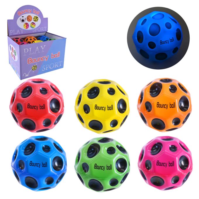 Пострибунчик арт. PR2451 (192шт)  Graviti ball  8 см  світиться 12 шт в дисплеї