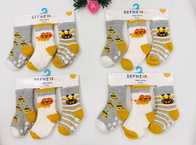 Махрові шкарпетки DEFNE Baby 6-12м E013-23 ціна за 1 пару