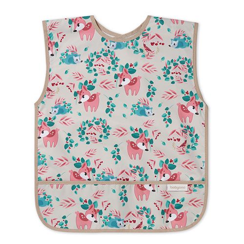 Нагрудник-фартух "Лісові звірі" (2р+) (34 см x 42 см) /"Babyono"