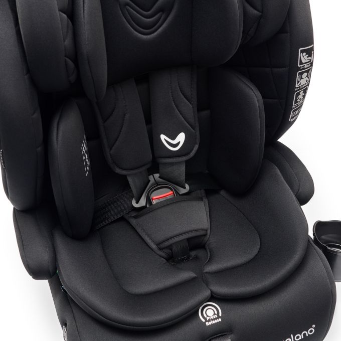 Автокрісло VELANO Flexo i-Size 76–150 см, ISOFIX + Top Tether/ремінь, black