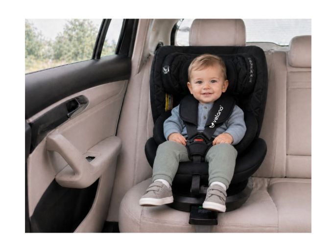 Автокрісло VELANO Vento 360° i-Size 40–150 см, ISOFIX + опорна нога, black