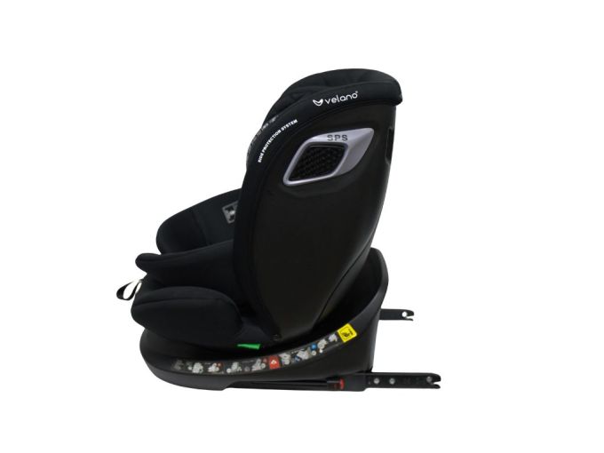 Автокрісло VELANO Vento 360° i-Size 40–150 см, ISOFIX + опорна нога, black