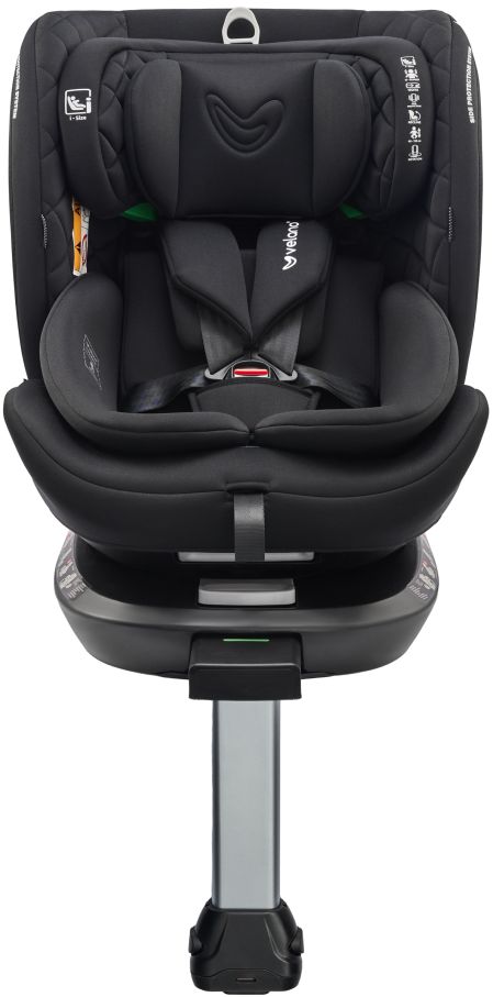 Автокрісло VELANO Vento 360° i-Size 40–150 см, ISOFIX + опорна нога, black