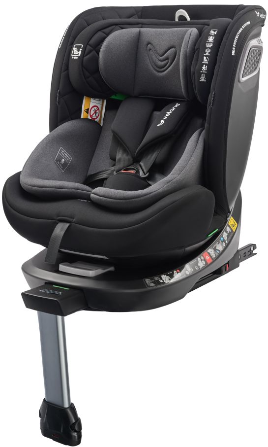 Автокрісло VELANO Vento 360° i-Size 40–150 см, ISOFIX + опорна нога, grey